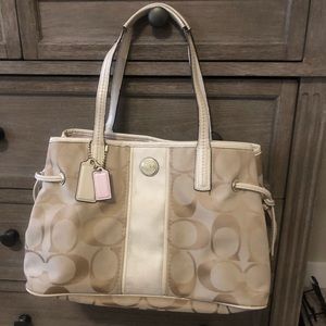 Coach handbag w/ wallet & checkbook cover